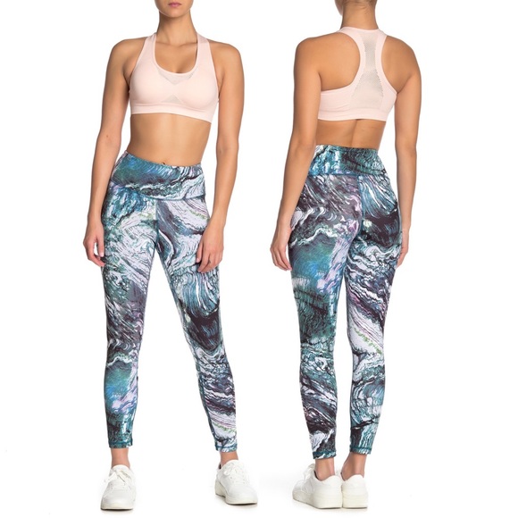 ⬇️ Z By Zella High Waisted Marble Workout Leggings - Picture 5 of 6